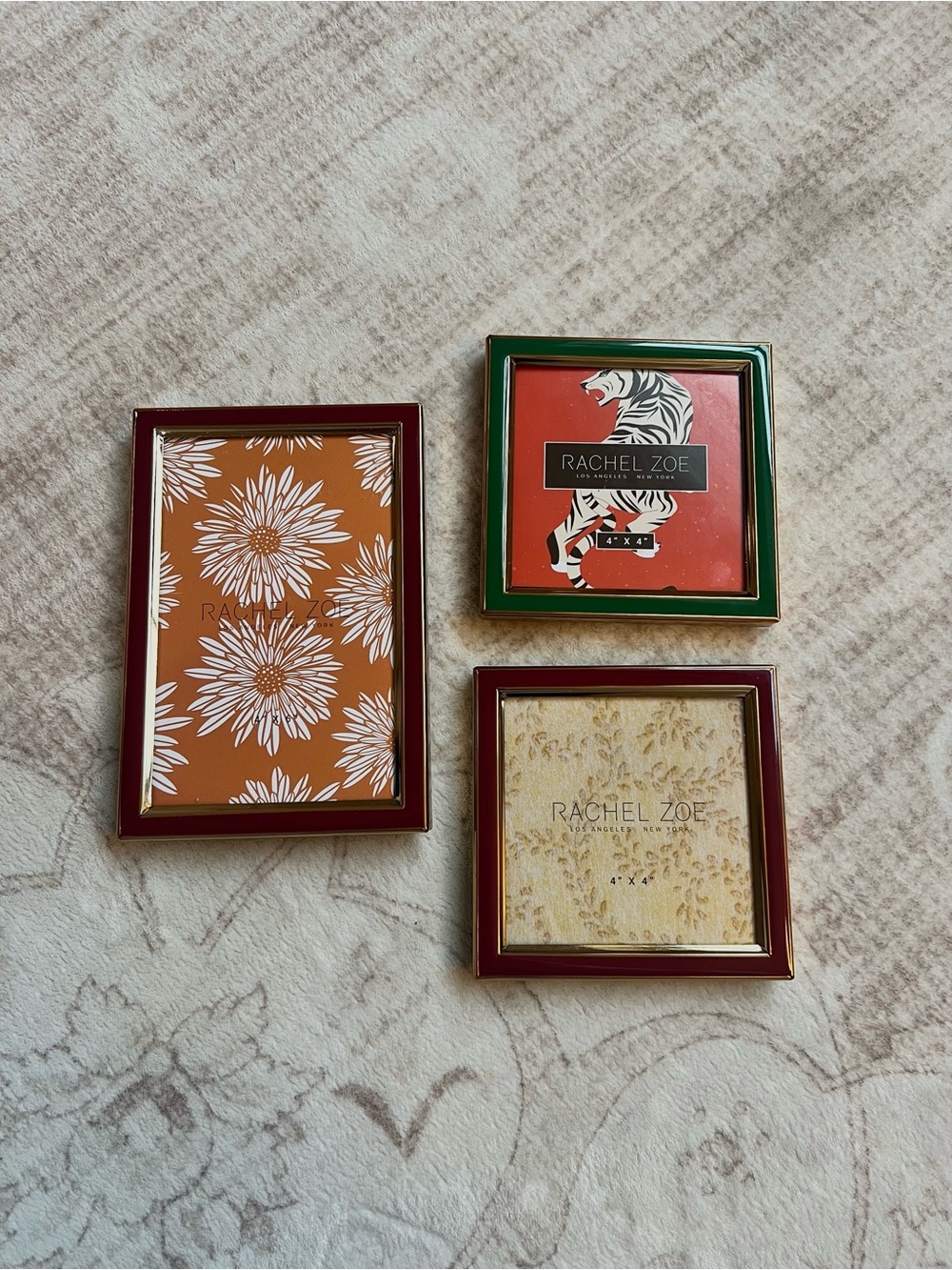 Rachel Zoe Set of 3 Decorative Picture Frames | New Never Used!
